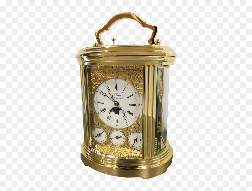 Brass, HD Png Download - gold clock png