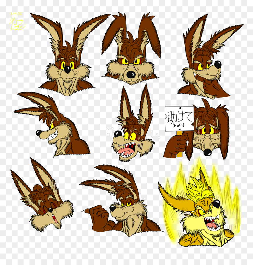 Willy E Coyote Wolf Ralph, HD Png Download - wile e coyote png