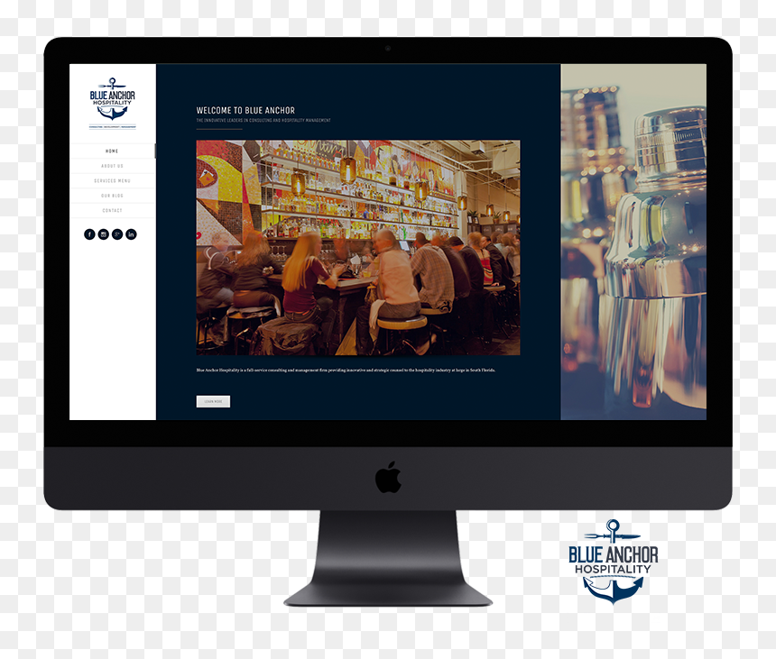 Ayydeearr Portfolio - Imac Pro, HD Png Download - blue anchor png