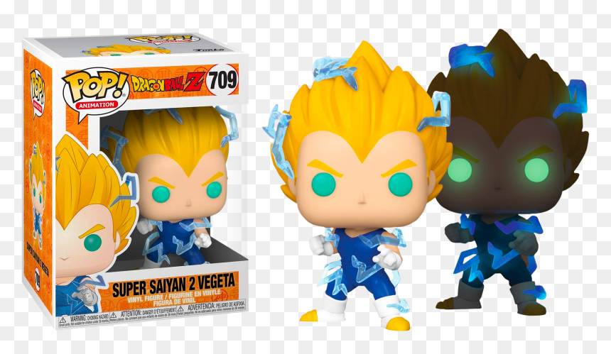 Funko Pop Dragon Ball Z Super Saiyan Vegeta Funko Vinyl - Super Saiyan 2 Vegeta Pop, HD Png Download - dragonball super png