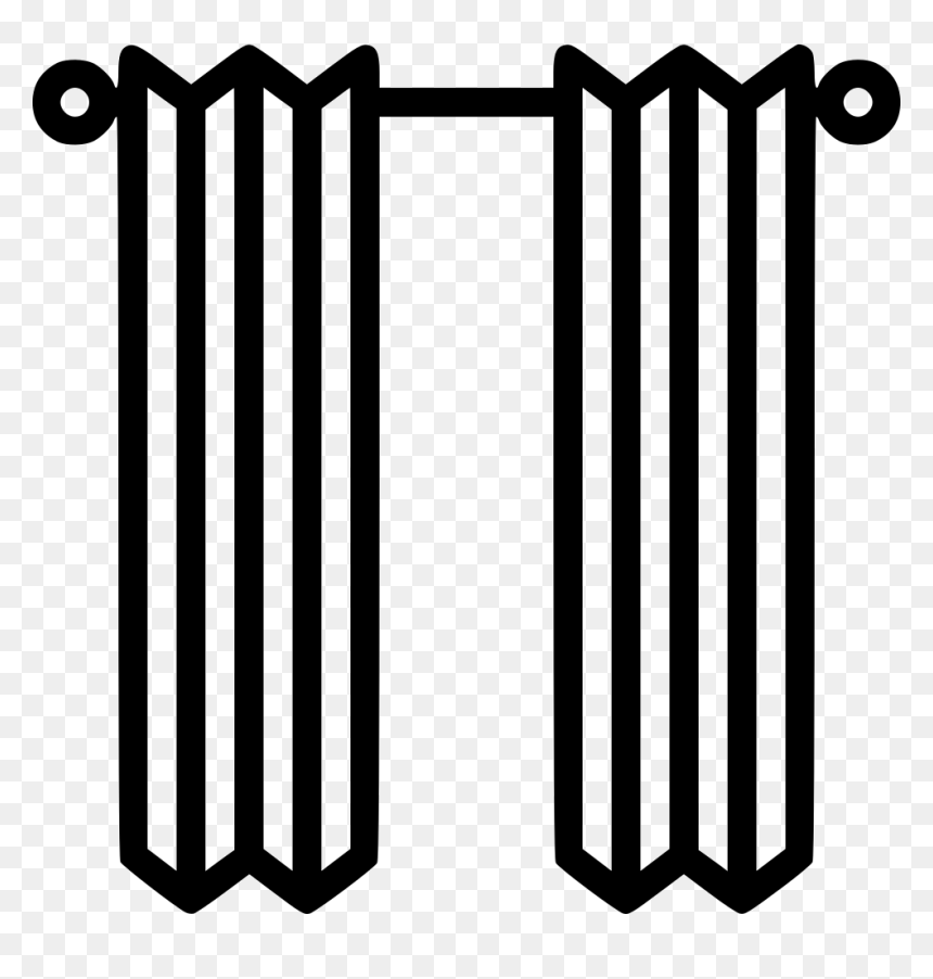 Blackout Curtains - Blackout Curtains Icon Png, Transparent Png - white curtains png