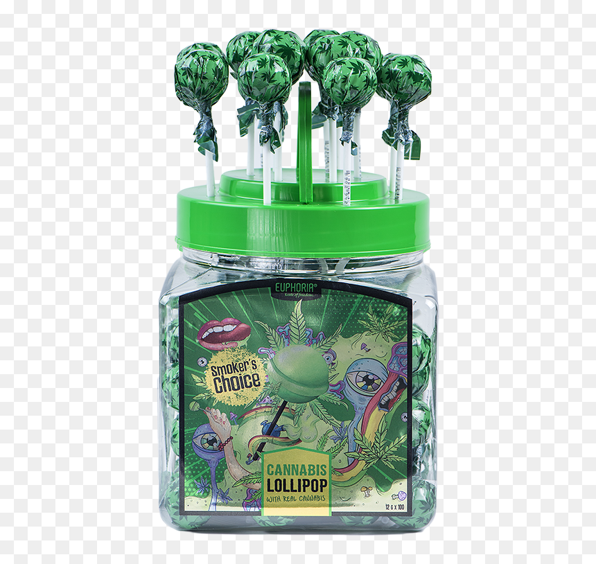 Euphoria Cannabis Lollipops Jar 12 Gx 100, HD Png Download - jar of weed png