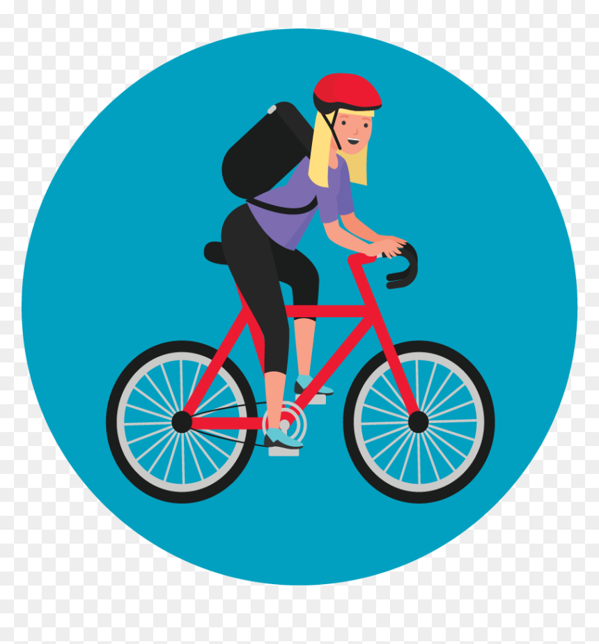 Hybrid Bicycle, HD Png Download - postmates logo png