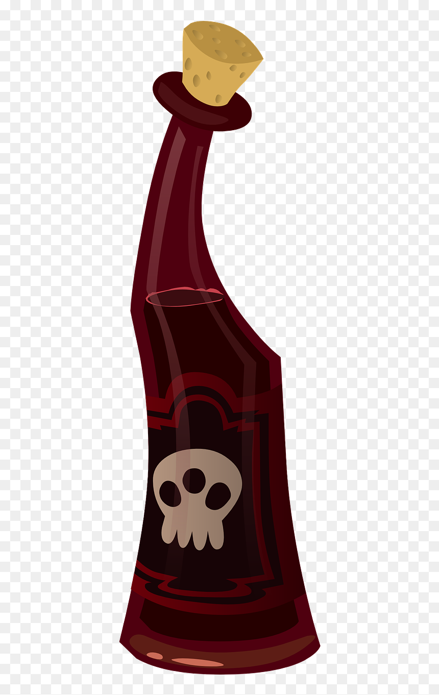 Bottle Of Skull Png, Transparent Png - poison bottle png