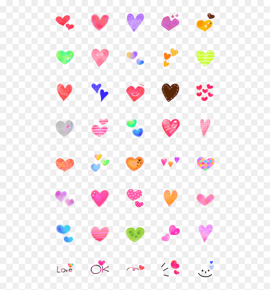 Clip Art, HD Png Download - emoji hearts png