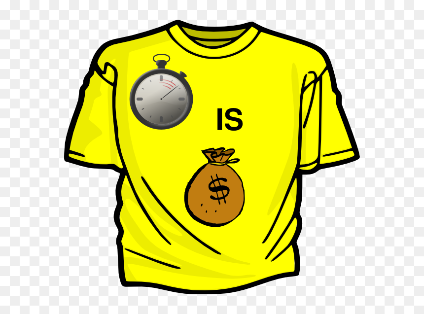 Time Is Money Svg Clip Arts - T Shirt Clipart Transparent, HD Png Download - money clip art png