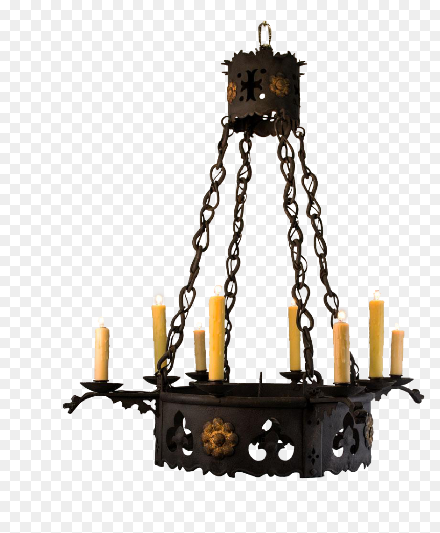 Gothic Candles Png Candelabra - Candle Chandelier Png, Transparent Png - candelabra png