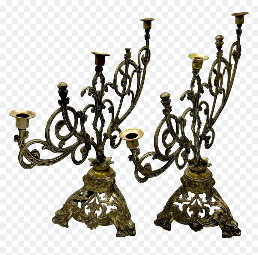 Gothic Candles Png Candelabra - Chandelier, Transparent Png - candelabra png