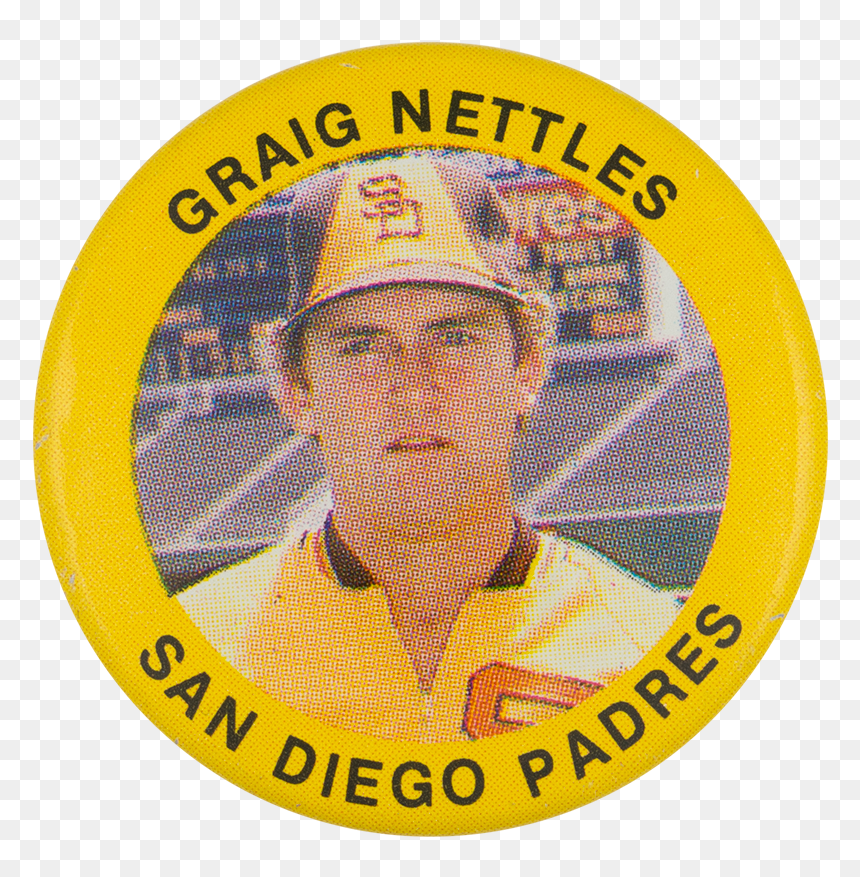 Graig Nettles San Diego Padres Sports Button Museum - Emblem, HD Png Download - san diego padres logo png