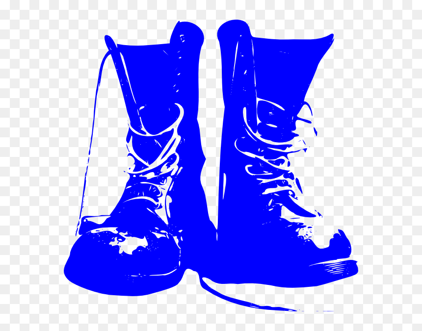 Blue Combat Boots Clip Art - Combat Boots Clipart, HD Png Download - combat boots png