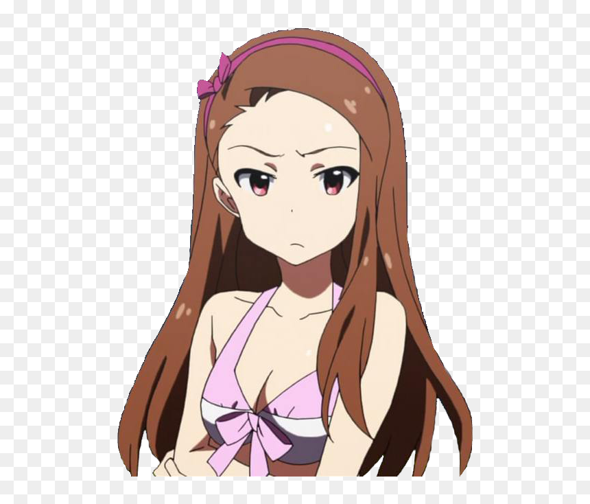 Transparent Lace - Chicas Con Flequillo Largo Anime, HD Png Download - lace .png