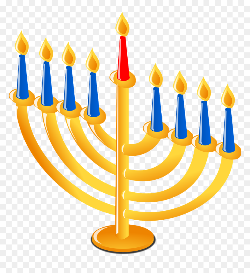 Transparent Background Hanukkah Clipart, HD Png Download - candelabra png