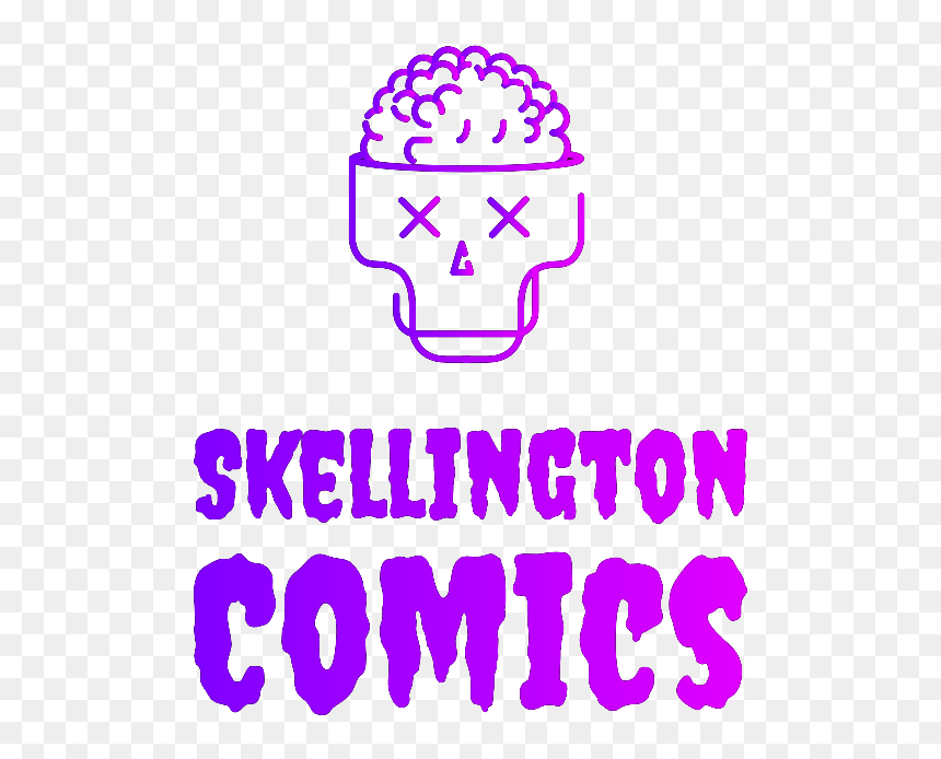 Skillington Comics Logo, HD Png Download - joker hahaha png