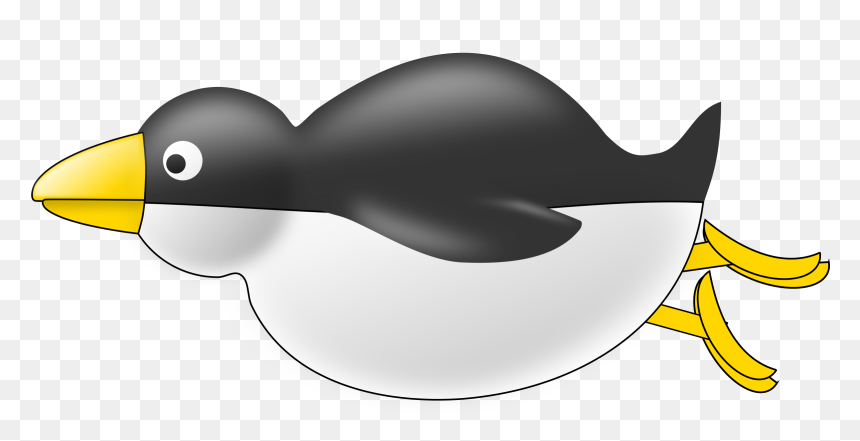 Penguin Clipart Flying - Penguin Swimming Clip Art, HD Png Download - penguin clipart png