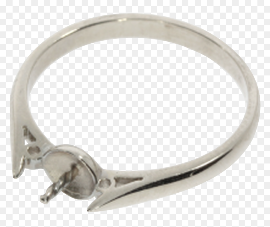 Ring With Pin 585/- White Gold, HD Png Download - white ring png