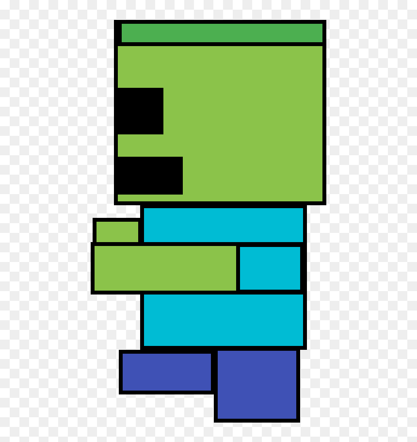 Transparent Minecraft Zombie Clipart - Graphics, HD Png Download - minecraft zombie png