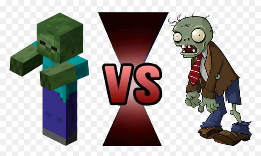 Plants V Zombies K Nex, Hd Png Download - Plants Vs Zombies 1 Zombie, Transparent Png - minecraft zombie png