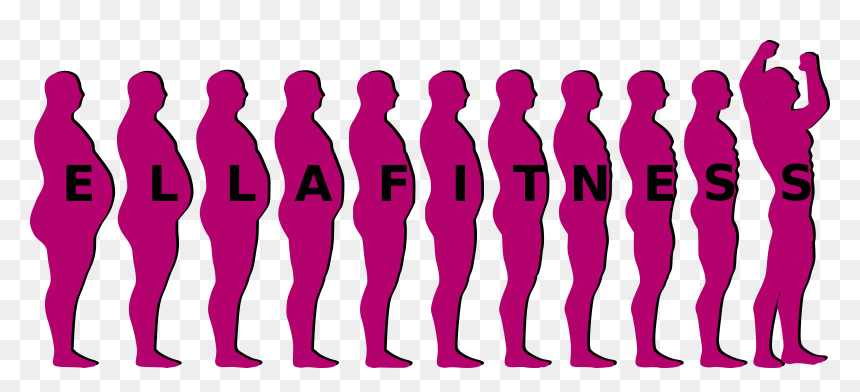 Ella Fitness Clip Arts - Fat Man, HD Png Download - fitness icons png