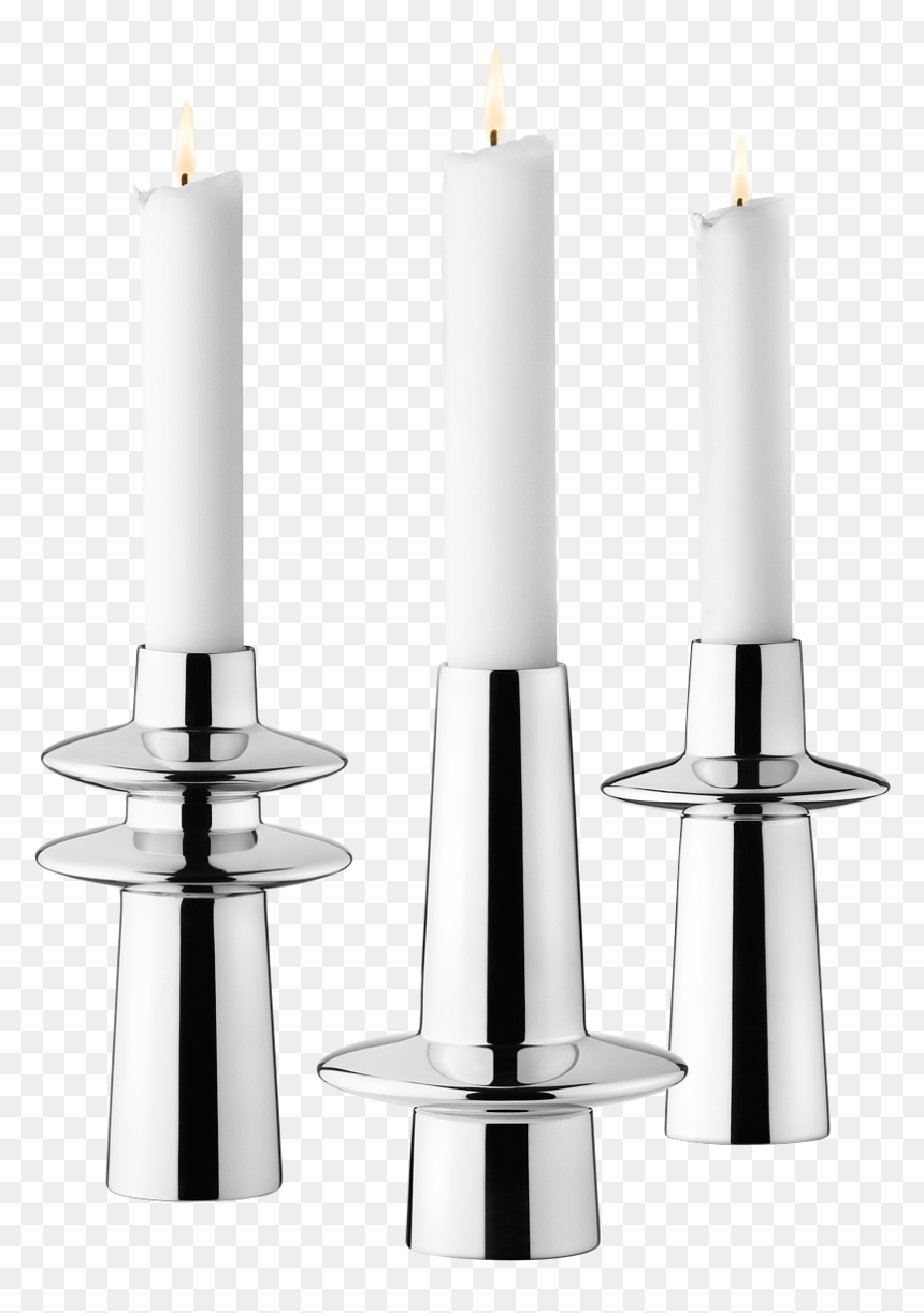 Georg Jensen Candle Holders 3 Pc, HD Png Download - candelabra png