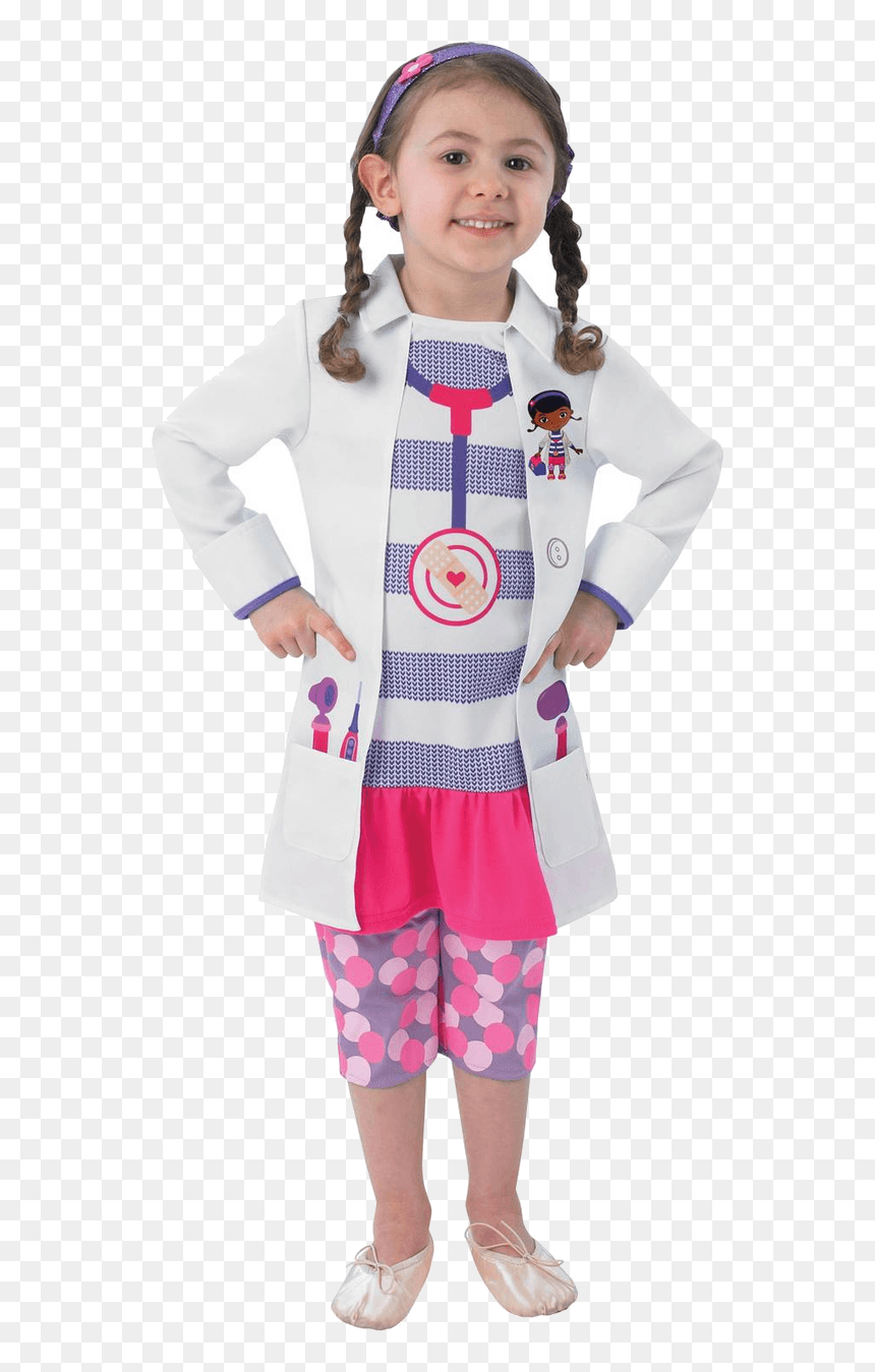 Child Doc Mcstuffins Costume - Déguisement De Docteur La Peluche, HD Png Download - doctora juguetes png