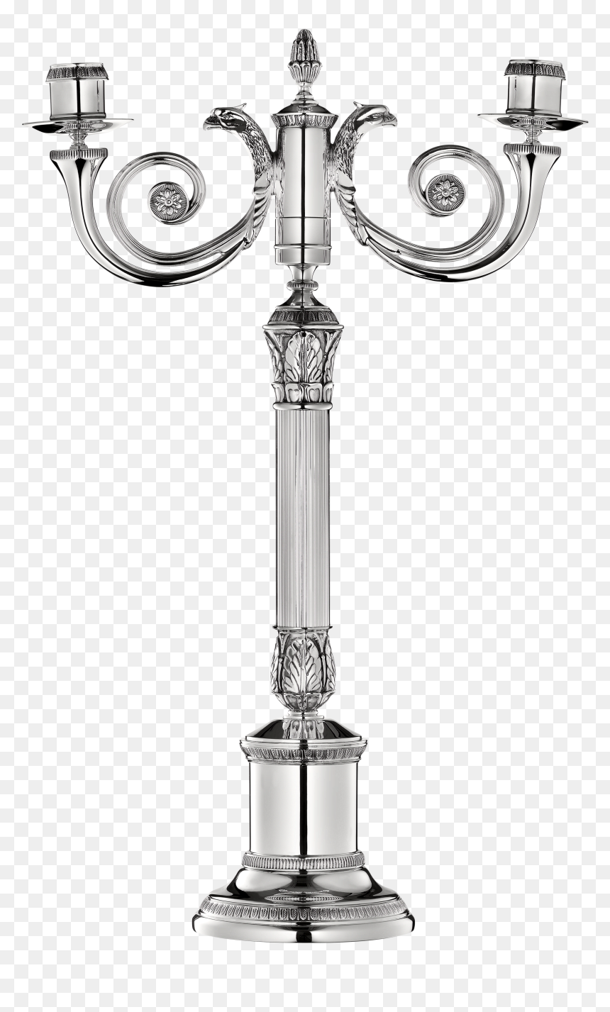 Silver, HD Png Download - candelabra png