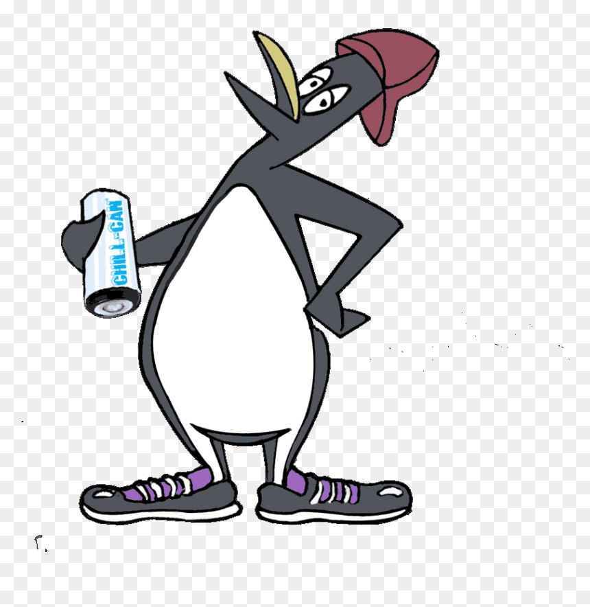 Penguin Right Side - Cartoon, HD Png Download - penguin clipart png