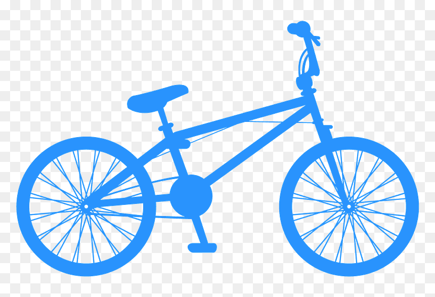 Bmx Bikes, HD Png Download - bike silhouette png
