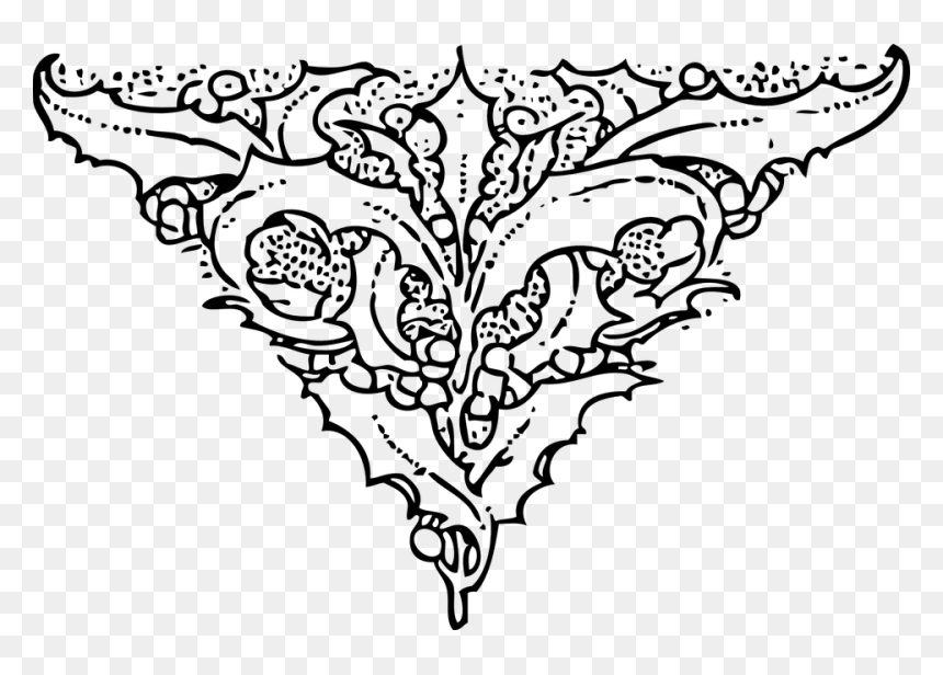 Transparent Ivy Clipart Black And White - Clip Art, HD Png Download - decorative lines vector png