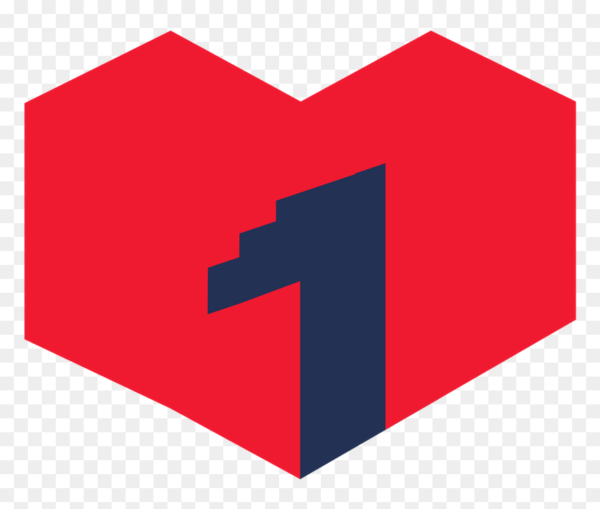 Onelovedtube Heart Twocolor Noplaybutton Alt@3x - Graphic Design, HD Png Download - red play button png