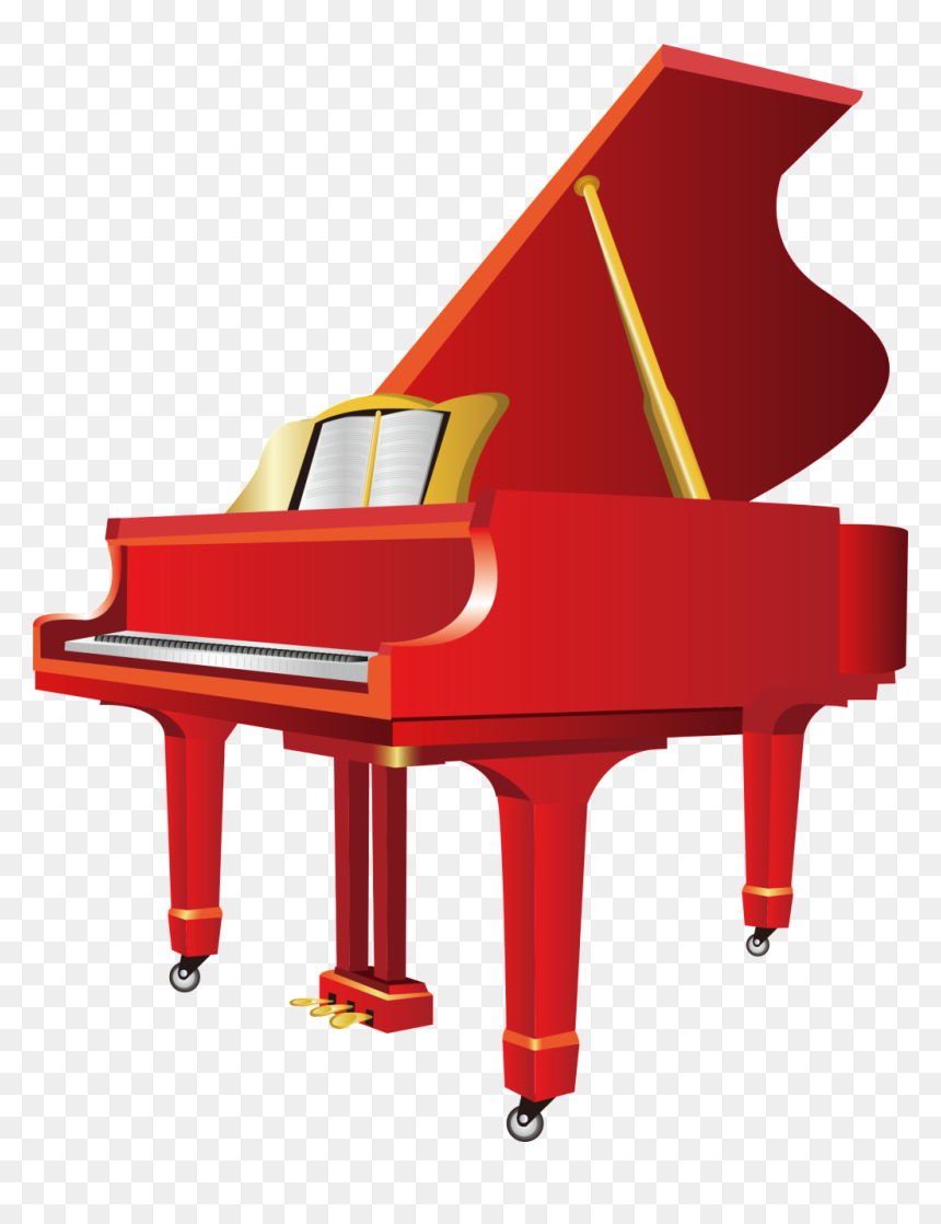 Design About Piano Music, Piano Elements, Piano Vector, - Piano Vector, HD Png Download - piano clipart png