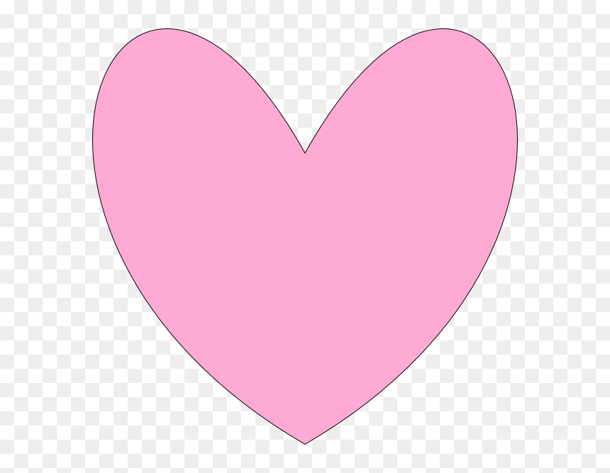 Bubble Gum Pink Heart, HD Png Download - heart png outline