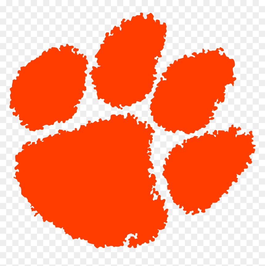 Clemson Tiger Paw, HD Png Download - tigers logo png