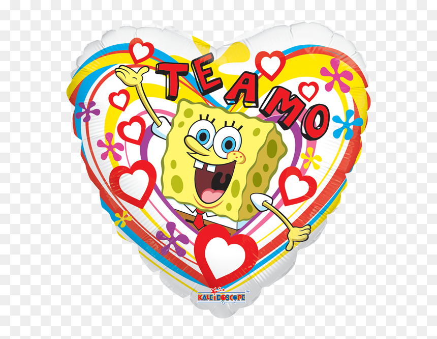Globo Bob Esponja Te Amo - Bob Esponja Te Amo, HD Png Download - bob esponja png