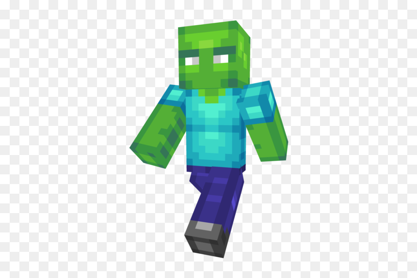 Fictional Character, HD Png Download - minecraft zombie png