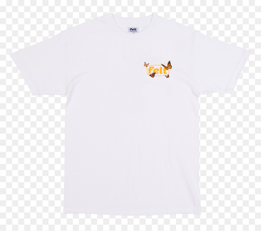 T-shirt, HD Png Download - white butterfly png
