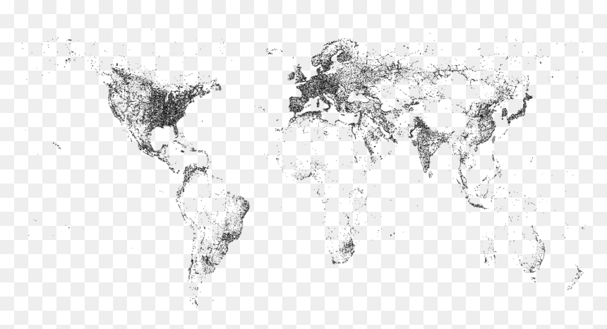 Earth Glowing At Night - Visual Arts, HD Png Download - earth drawing png
