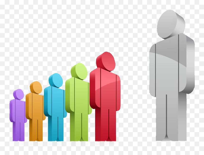 Transparent Crowd Of People Clip Art - 3d People, HD Png Download - crowd icon png