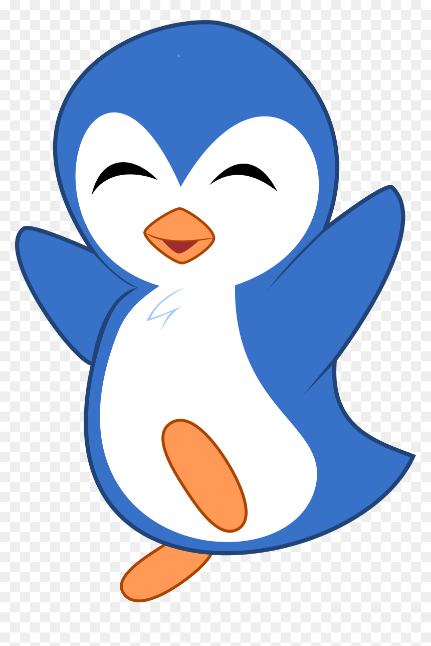 Cartoon Little Blue Penguin, HD Png Download - penguin clipart png
