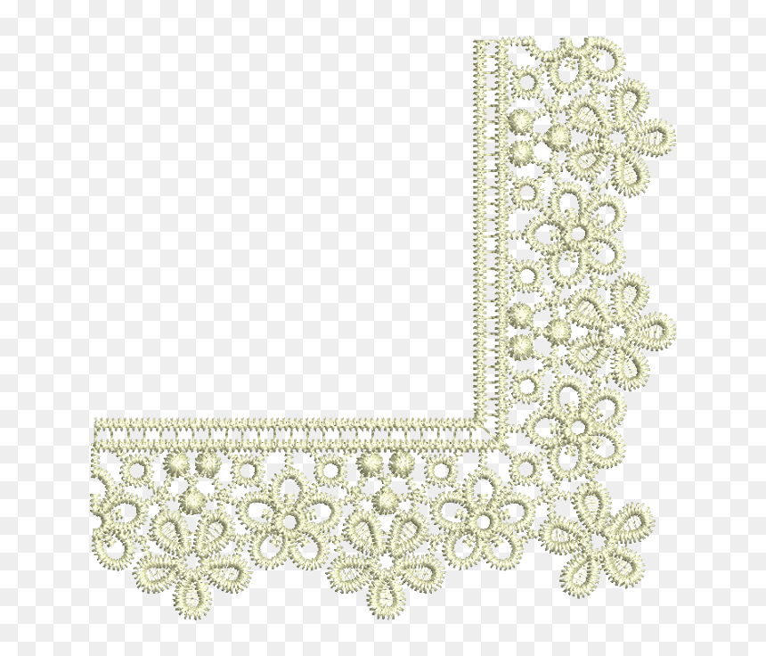 Lace Textile Information Clip Art - Motif, HD Png Download - gold lace png