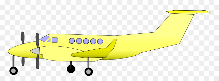 Medical Plane Clip Arts - Yellow Plane Clipart, HD Png Download - plane vector png