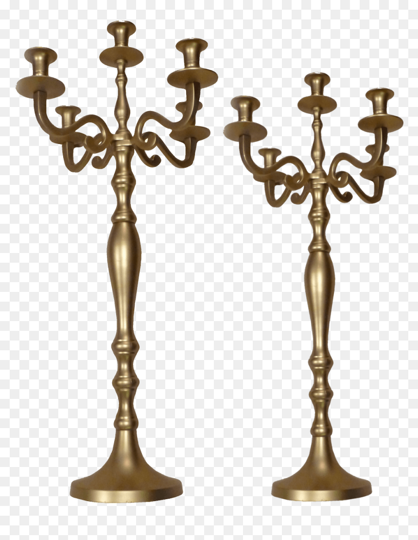 Gold Candleabra 75cm 95cm - Antique, HD Png Download - candelabra png