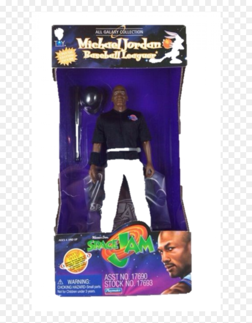 Michael Jordan Baseball Leaguer Space Jam - Michael Jordan Space Jam Doll Old Toy, HD Png Download - michael jordan dunk png