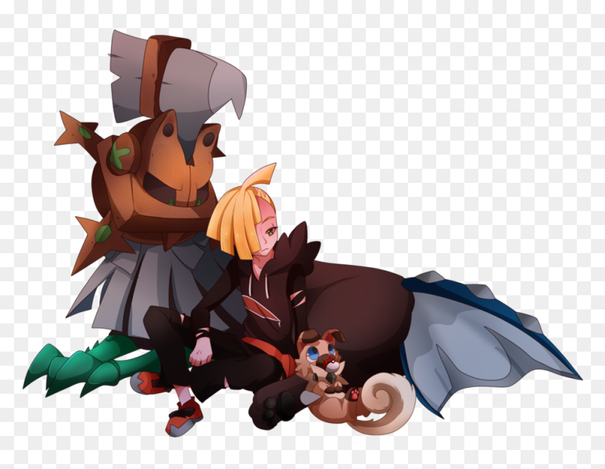 Gladion And Type - Silvally And Rockruff, HD Png Download - pokemon gif png