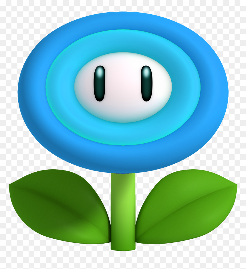 Ice Flower Smwu - Transparent Fire Flower Mario, HD Png Download - fire flower png