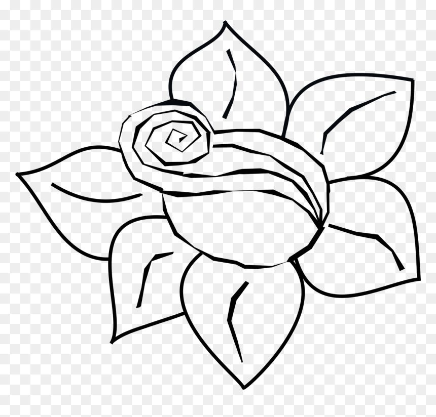 Transparent Flower Field Png - Line Art, Png Download - flower field png