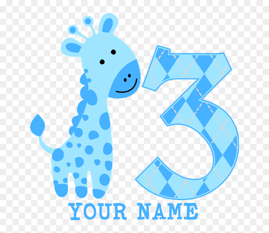 Giraffe Clipart Blue - Blue Baby Giraffe Clipart, HD Png Download - giraffe clipart png