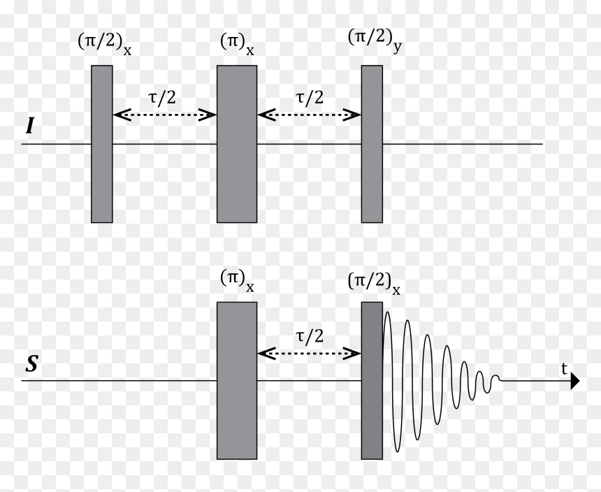 Inept Pulse Sequence - Nmr Pulse Sequence, HD Png Download - pulse line png