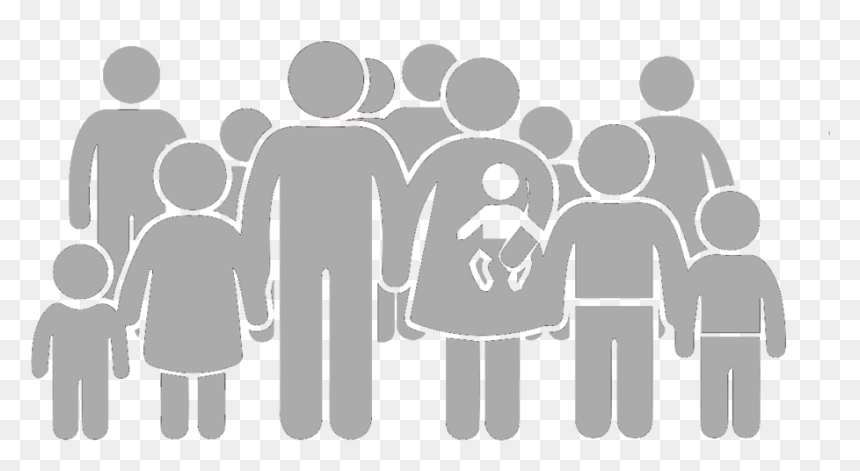 Multiple Family Icon - Far Is 2 Meters, HD Png Download - crowd icon png