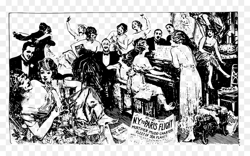 Wild Piano Party Clip Arts - Wild Party Clipart, HD Png Download - piano clipart png