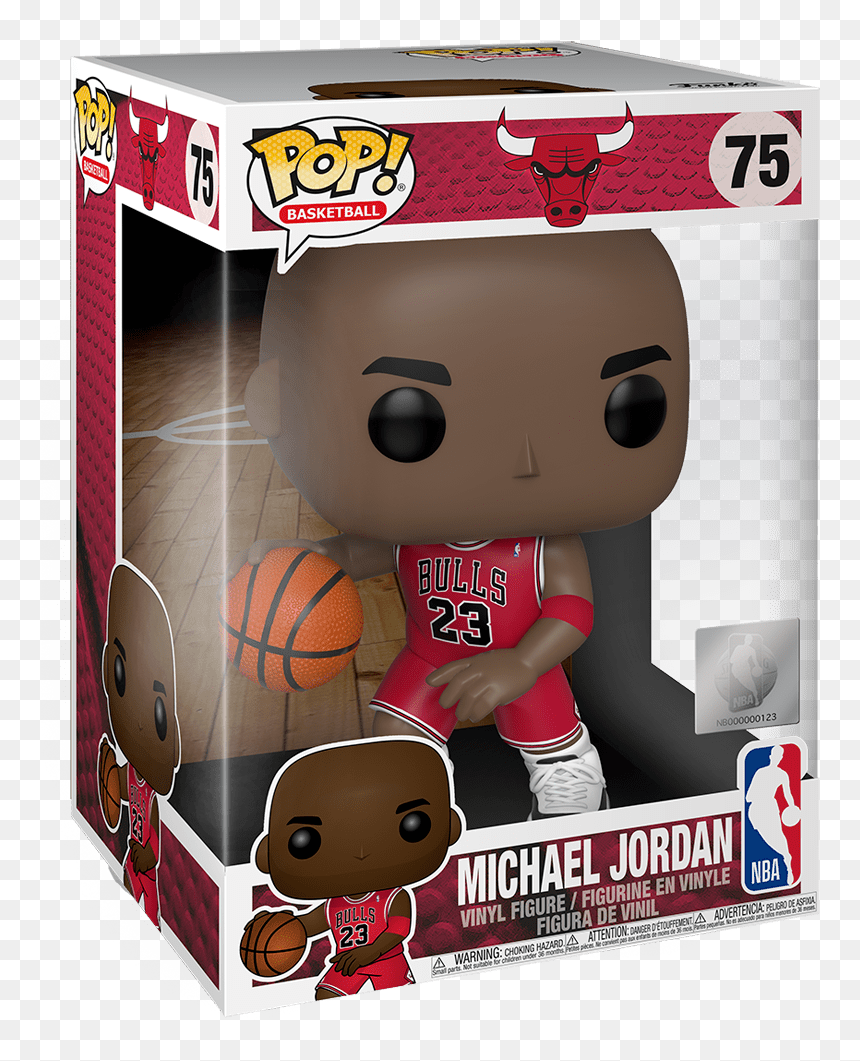 10 Super Size Funko 45598 Pop Nba Michael Jordan Collectable - Figurine Pop Michael Jordan, HD Png Download - michael jordan dunk png
